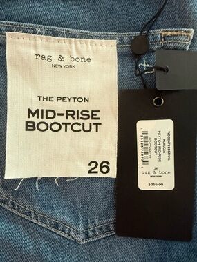 rag & bone Peyton Mid-Rise Boot Cut Jeans